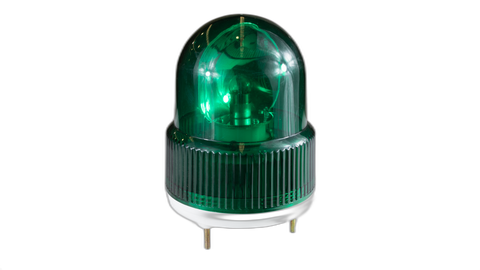 110VAC Green Warning Light Rotating 128mmB 150mmH