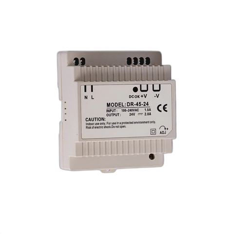 Power Supply 24VDC 3.5A 45W Din Rail Mount