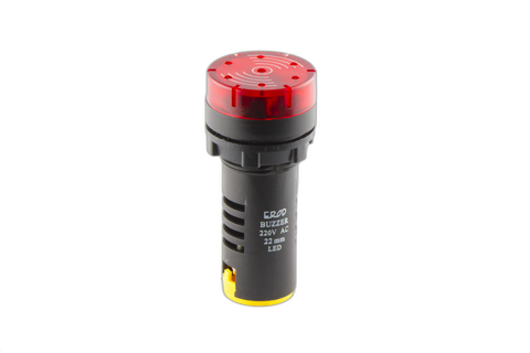 22mm 240VA 80dB Red Flashing Buzzer Light