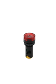 22mm 24VAC/DC 80dB Red Flashing Buzzer Light