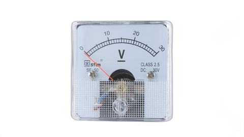 Voltmeter 50mm 30V DC