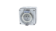 10 Amp 3 Pin Surface Socket