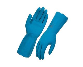 Glove Silverlined Blue 7-7.5 Small 12pr