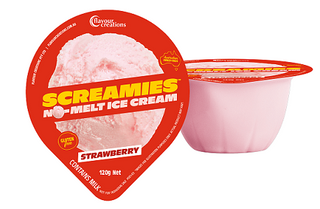 Screamies No Melt Ice Cream S/berry 36