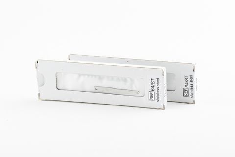 WHITE BOX - RUETTGERS No.64 MINI BLADES Box of 10 Stainless Steel