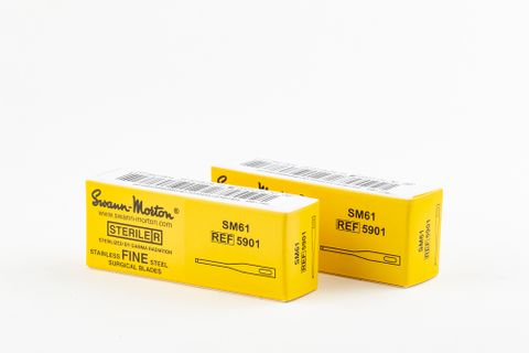 YELLOW BOX - SWANN-MORTON No.61 MINI BLADES Box of 25