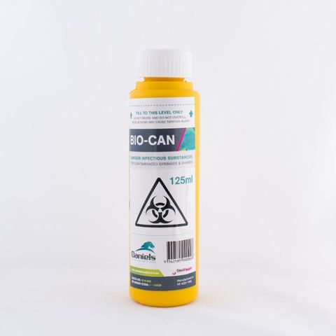 BIOCAN SHARPS CONTAINER 125ml * SPECIAL ORDER *
