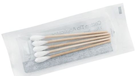 21-893 COTTON TIPPED APPLICATOR STERILE 7.5cm (5) Box of 100