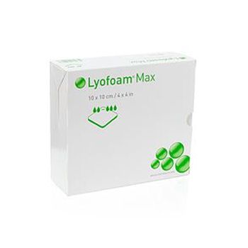 LYOFOAM MAX 10 x 10cm Box of 10 * Discontinued. See MEPILEX 10cm (MEPILEX10) *