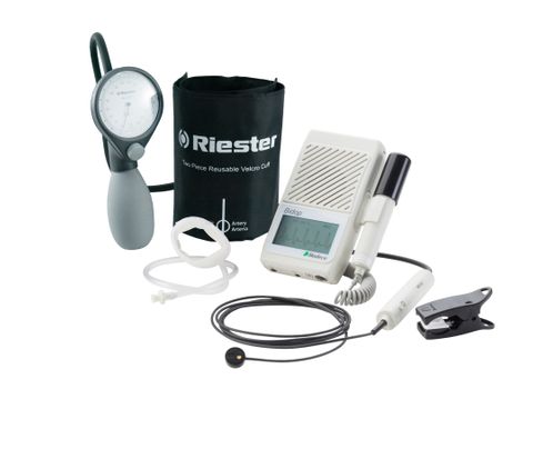 HADECO ES100V3 TBI Package - Includes ES100V3, PPG Probe w/ Spring Clip & Riester Sphyg with Adult Cuff & Hokanson Latex Free Digital Cuff