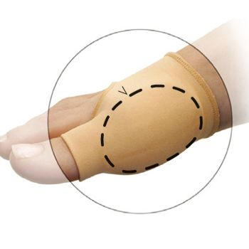 1303-MC M-GEL COMFORT GEL SKIN COVERED BUNION RELIEF SLEEVE Small