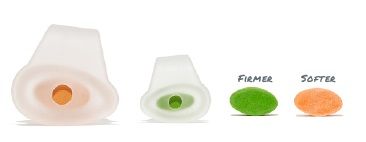 CUSTOMISABLE GELSMART 1030 ALL GEL ADVANCED TOE SPREADER L/XL Pack of 2 w 4 foam plugs