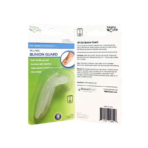 NATRACURE ALL-GEL BIG TOE BUNION GUARD Retail Blister Pack of 1 (1316) THE END SALE HALF PRICE