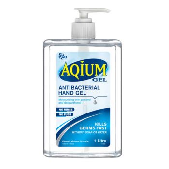 AQIUM GEL ANTI-BACTERIAL HAND GEL 1lt  *DANGEROUS GOODS CLASS 3*
