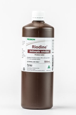 RIODINE POVIDONE-IODINE ANTISEPTIC SOLUTION 10% 500ml