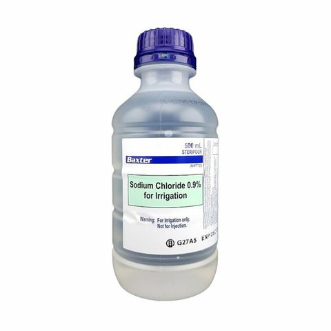 BAXTER SALINE - SODIUM CHLORIDE 0.9% IRRIGATION SOLUTION 500ml