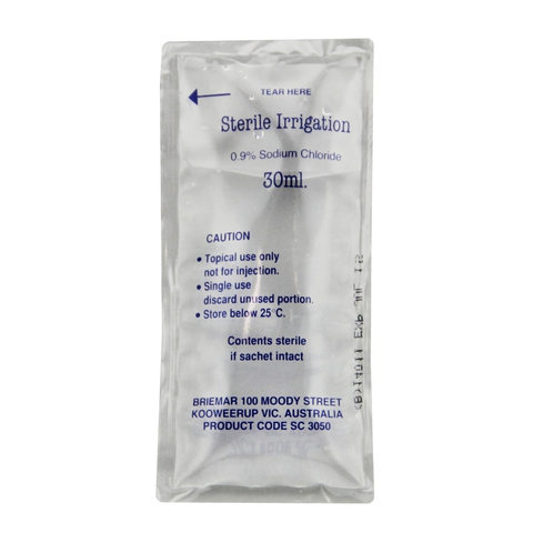 SODIUM CHLORIDE SACHET 0.9% 30ml Box of 75