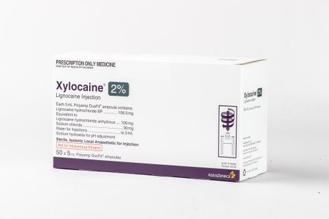 XYLOCAINE PLAIN POLYAMPS 2% 5ml Box of 50