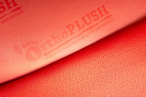 PER METRE**** OrthoPLUSH PU Leather RED per metre 1.4m x 1m Sheet