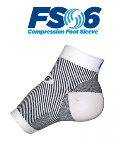 FS6 COMPRESSION SLEEVE WHITE Large per pair 23-33cm Arch Circumference