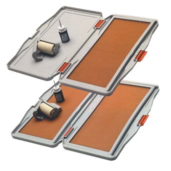 DELUXE FOOT IMPRINTER DOUBLE - Ink & Roller Inside Imprinter Box - TEMPORARILY OUT OF STOCK