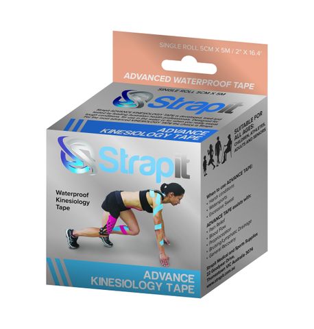 STRAPIT ADVANCE KTAPE 5cm x 5m TAN (SILVER BOX) -TEMPORARILY OUT OF STOCK