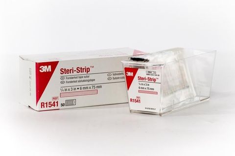 3M STERI-STRIP 06 x 075MM - RED. Box of 50