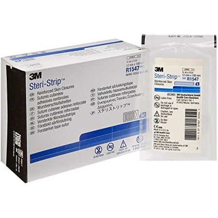 3M STERI-STRIP 12 x 100MM - BLUE. Box of 50