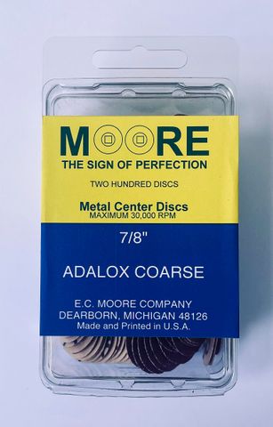 MOORES ADALOX H-DUTY DISCS 7/8 Coarse Box of 200