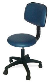 HEALTHTEC ROUND TOP STOOL with BACKREST - CUSTOM COLOUR OPTIONS AVAILABLE