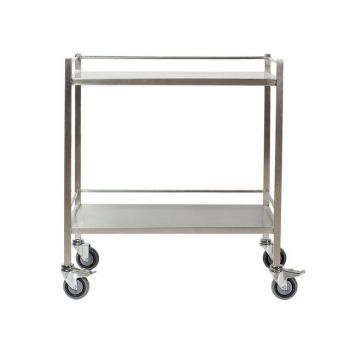 STAINLESS STEEL TROLLEY LARGE  No Drawers 800 x 500 x 900mm **BULKY**
