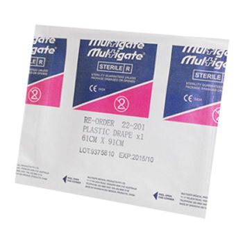 22-201 / STERILE PLASTIC DRAPES 61 x 91cm Pack of 10