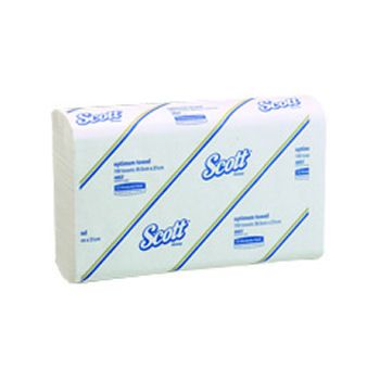 4457 SCOTT OPTIMUM HAND TOWEL Interleaved Deluxe Extra Large 30.5 x 21cm  150 per pack (Carton of 16)