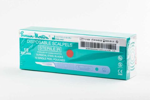 DISPOSABLE SCALPELS/HANDLE No.15 Box of 10 - OUT OF STOCK