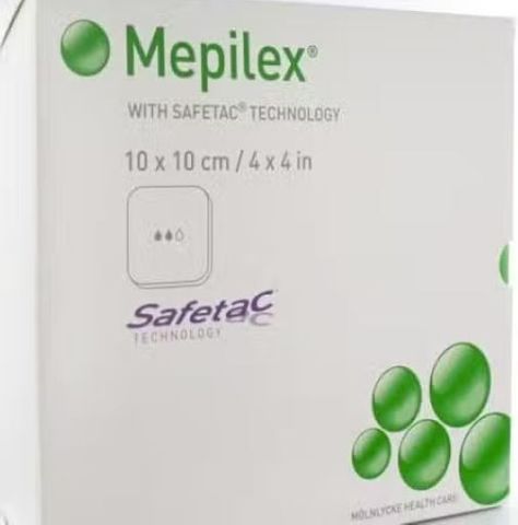 MEPILEX STANDARD DRESSING 10 x 10cm. Box of 5.