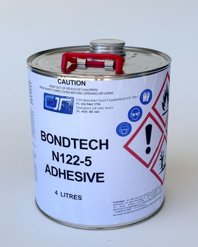 BONDTECH N122-5 ADHESIVE 4lt *DANGEROUS GOODS CLASS 3*