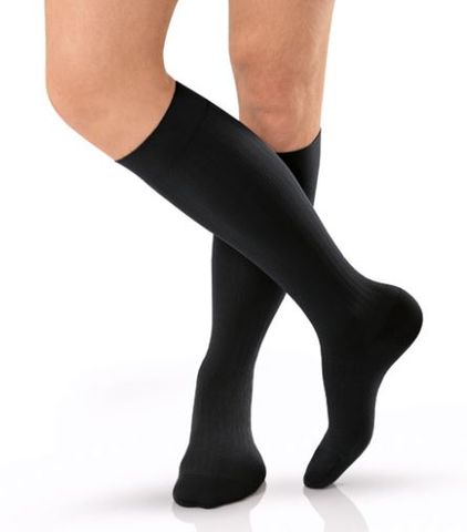 75260-01 JOBST FOR MEN Knee High Closed Toe 20-30mmHg Black X-LARGE * SPECIAL ORDER *