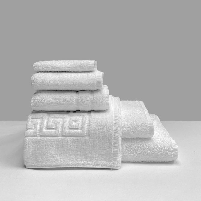 Shuttleless Bath Towel White