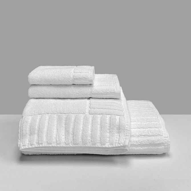 Harmony Bath Towel White New