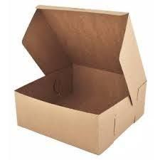 Cake Boxes - Brown Fold Up