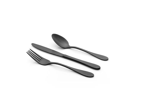 TABLEKRAFT SOHO INK DESSERT FORK 18/10 180mm (*13052*) =  1 X DOZEN