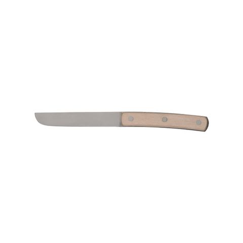 TABLEKRAFT VINTAGE STEAK KNIFE -S/S ACID WASH NATURAL HANDLE (*20645*) = PACK OF 12 X EACHES