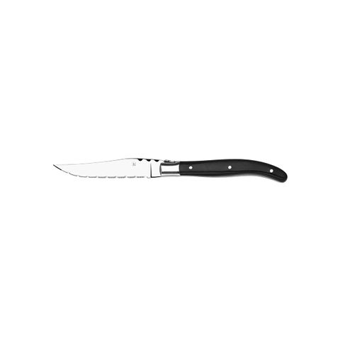 TABLEKRAFT PARIS STEAK KNIFE POINTED TIP S/S w/BLK P/WOODHDL (*20643*) = PACK OF 12 X EACHES
