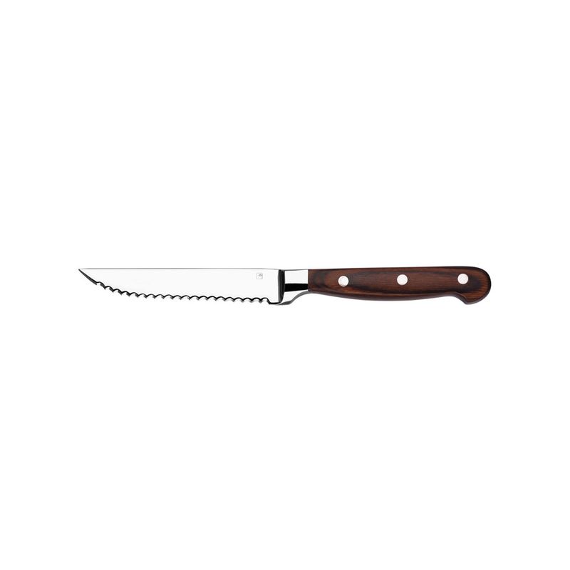 TABLEKRAFT STEAK KNIFE PAKKAWOOD HDL FULL TANG SET 8pc 235mm (*20677-8*) =  1 X SET