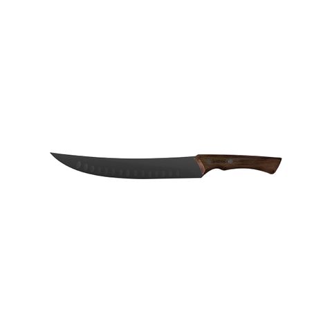 CHURRASCO BLACK CURVED BUTCHER KNIFE S/S w/WOOD HDL10"/240mm (*TM22841/110*) =  1 X EACH