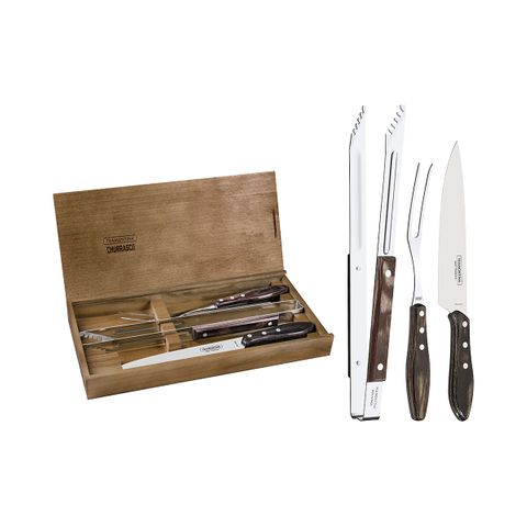 CHURRASCO PREMIUM FSC CERTIFIED 3PCS CAMPERIA CARVING SET (*TM29899/559*) =  1 X SET