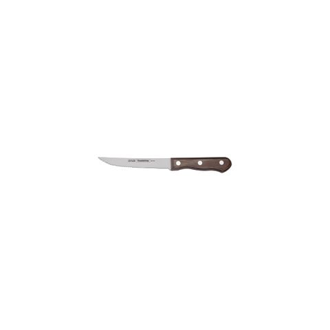 POLYWOOD 5" JUMBO STEAK KNIFE 11-SERRATED NARROW BROWN (*TM21411/095*) = PACK OF 12 X EACHES
