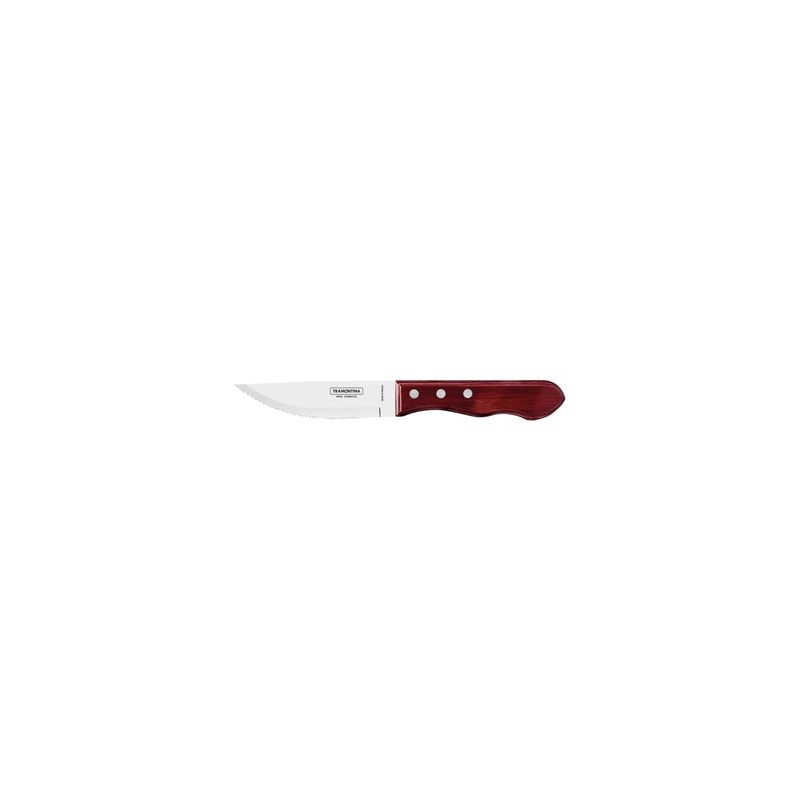 POLYWOOD 5" JUMBO STEAK KNIFE 16-SERRATED WIDE RED (*TM21116/075*) = PACK OF 12 X EACHES