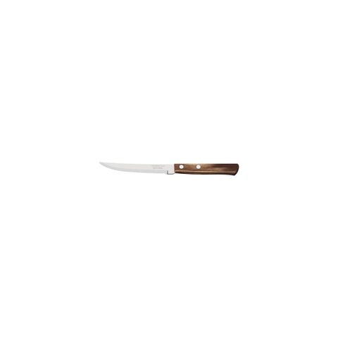 TRAMONTINA POLYWOOD 5" STEAK KNIFE-SERRATED NARROW BROWN (*TM21100/495*) = PACK OF 12 X EACHES