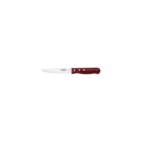 TRAMONTINA POLYWOOD 5" STEAK KNIFE 15-SERRATED WIDE RED (*TM21115/075*) = PACK OF 12 X EACHES
